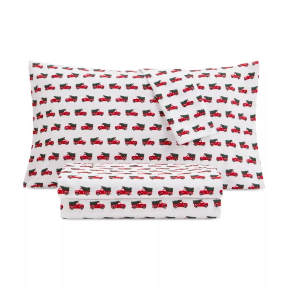JESSICA SANDERS Holiday Printed Microfiber 3-piece Sheet Set, Twin